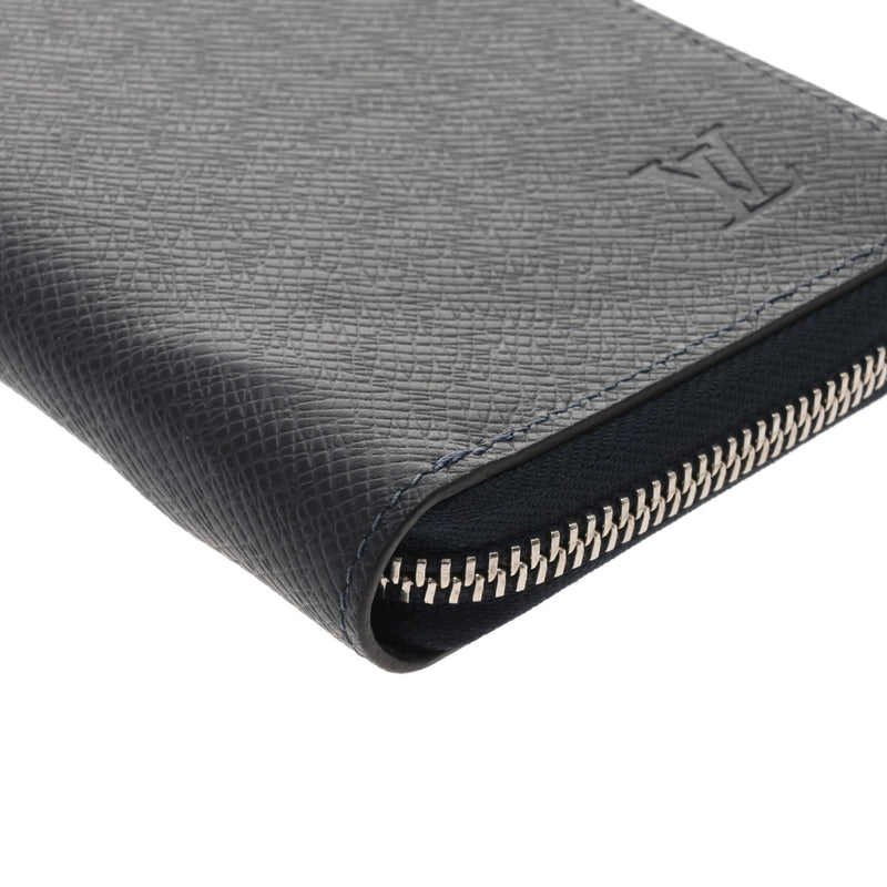 LOUIS VUITTON ルイヴィトン タイガ ジッピーウォレット ヴェルティカル ブルーマリーヌ M30510 ユニセックス レザー 長財布 Aランク 中古 銀蔵