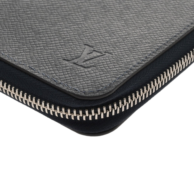 LOUIS VUITTON ルイヴィトン タイガ ジッピーウォレット ヴェルティカル ブルーマリーヌ M30510 ユニセックス レザー 長財布 Aランク 中古 銀蔵