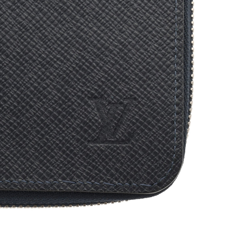 LOUIS VUITTON ルイヴィトン タイガ ジッピーウォレット ヴェルティカル ブルーマリーヌ M30510 ユニセックス レザー 長財布 Aランク 中古 銀蔵