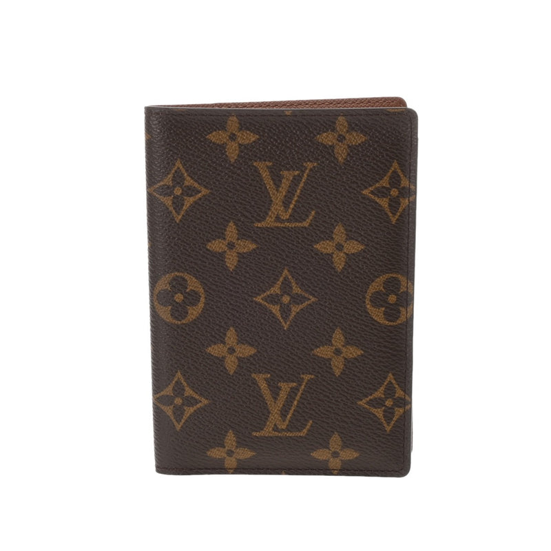 LOUIS VUITTON ルイヴィトン モノグラム クーヴェルテュール パスポール ブラウン M60181 レディース モノグラムキャンバス パスポートケース ABランク 中古 銀蔵