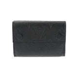LOUIS VUITTON ルイヴィトン モノグラムシャドウ ディスカバリー コンパクトウォレット ブラック M67631 メンズ レザー 三つ折り財布 ABランク 中古 銀蔵