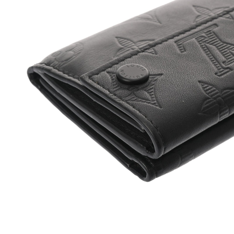 LOUIS VUITTON ルイヴィトン モノグラムシャドウ ディスカバリー コンパクトウォレット ブラック M67631 メンズ レザー 三つ折り財布 ABランク 中古 銀蔵