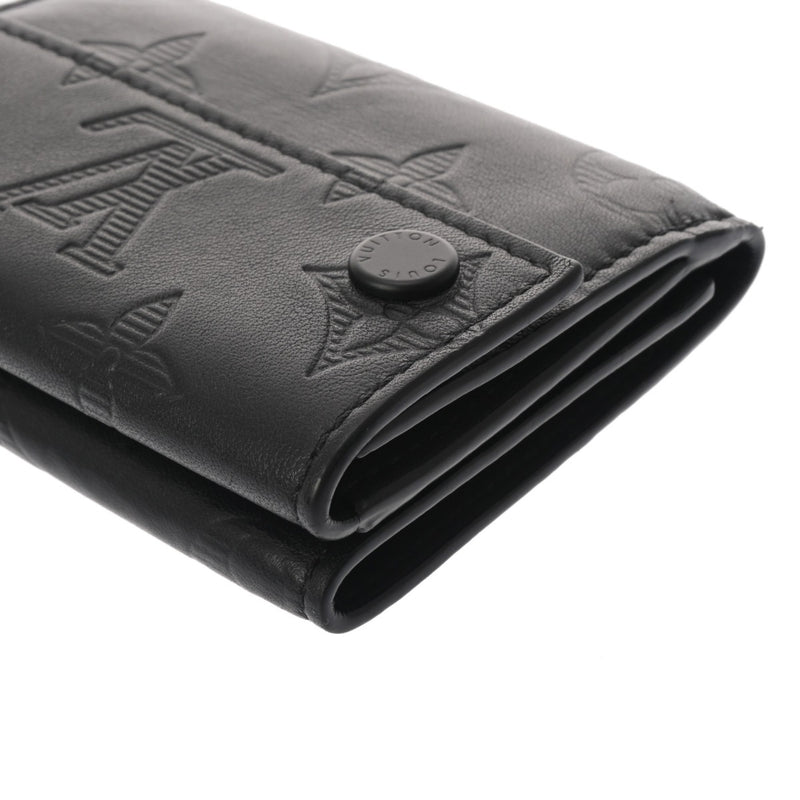 LOUIS VUITTON ルイヴィトン モノグラムシャドウ ディスカバリー コンパクトウォレット ブラック M67631 メンズ レザー 三つ折り財布 ABランク 中古 銀蔵