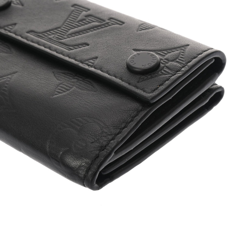 LOUIS VUITTON ルイヴィトン モノグラムシャドウ ディスカバリー コンパクトウォレット ブラック M67631 メンズ レザー 三つ折り財布 ABランク 中古 銀蔵
