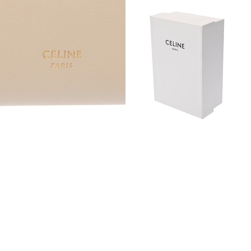 CELINE セリーヌ スモール トリフォールド ウォレット ベージュ 10B573BEL レディース レザー 三つ折り財布 Aランク 中古 銀蔵