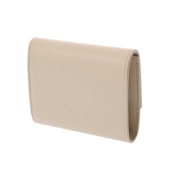 CELINE セリーヌ スモール トリフォールド ウォレット ベージュ 10B573BEL レディース レザー 三つ折り財布 Aランク 中古 銀蔵