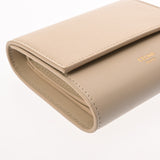 CELINE セリーヌ スモール トリフォールド ウォレット ベージュ 10B573BEL レディース レザー 三つ折り財布 Aランク 中古 銀蔵