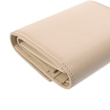 CELINE セリーヌ スモール トリフォールド ウォレット ベージュ 10B573BEL レディース レザー 三つ折り財布 Aランク 中古 銀蔵