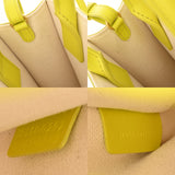 CELINE セリーヌ ミニバーティカルカバ ホワイト/イエロー 193302 レディース キャンバス/レザー ハンドバッグ ABランク 中古 銀蔵