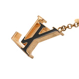 LOUIS VUITTON ルイヴィトン フルール ドゥ モノグラム ブラック/ゴールド M67119 レディース メタル キーホルダー Cランク 中古 銀蔵