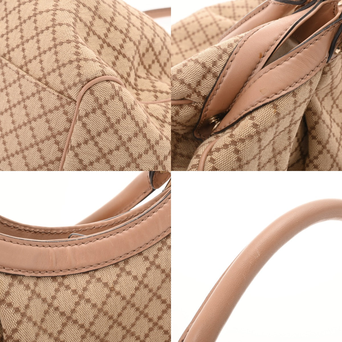 グッチ スーキー ハンドバッグ ベージュ レディース キャンバス