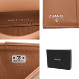 CHANEL シャネル マトラッセ コンパクトウォレット ブラウン AP3817 レディース カーフ 二つ折り財布 Aランク 中古 銀蔵