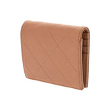 CHANEL シャネル マトラッセ コンパクトウォレット ブラウン AP3817 レディース カーフ 二つ折り財布 Aランク 中古 銀蔵