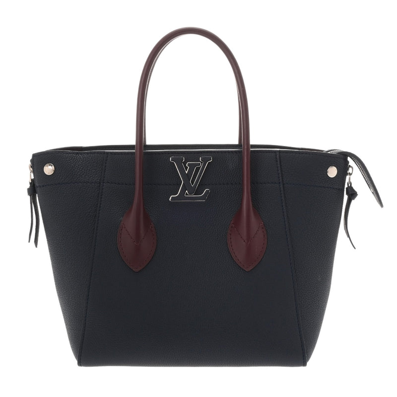 LOUIS VUITTON ルイヴィトン フリーダム 2WAY ネイビー ボルドー M54842 レディース カーフ ショルダーバッグ Aランク 中古 銀蔵