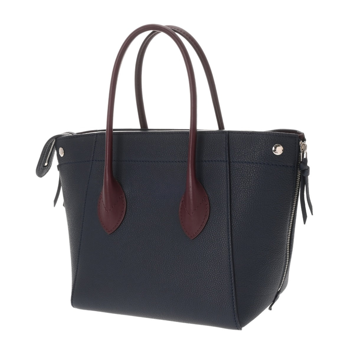 ルイヴィトン フリーダム 2WAY ネイビー ボルドー レディース カーフ