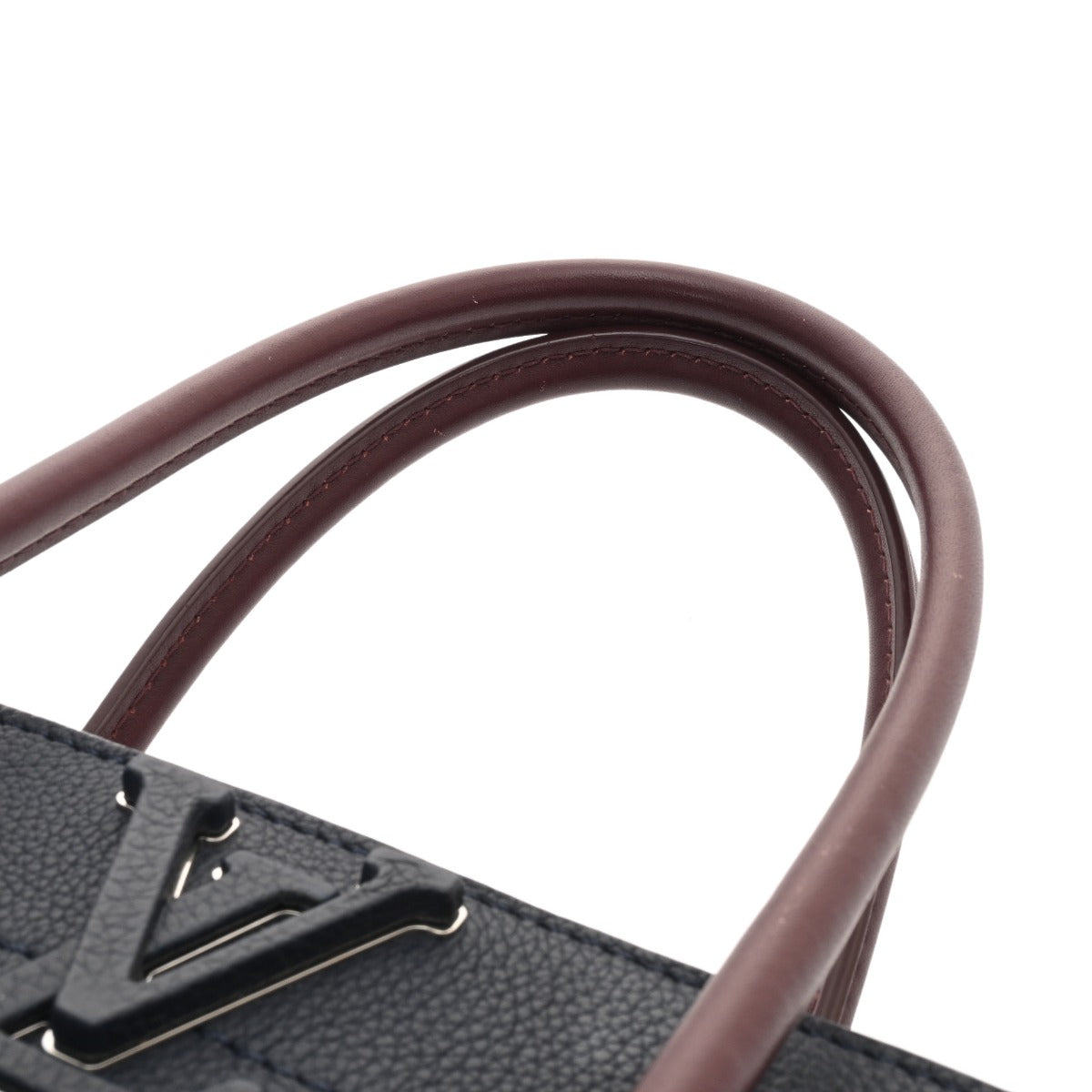 ルイヴィトン フリーダム 2WAY ネイビー ボルドー レディース カーフ