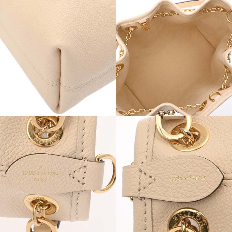 LOUIS VUITTON ルイヴィトン モノグラムアンプラント LVバンドル クレーム M25452 レディース レザー ショルダーバッグ Aランク 中古 銀蔵