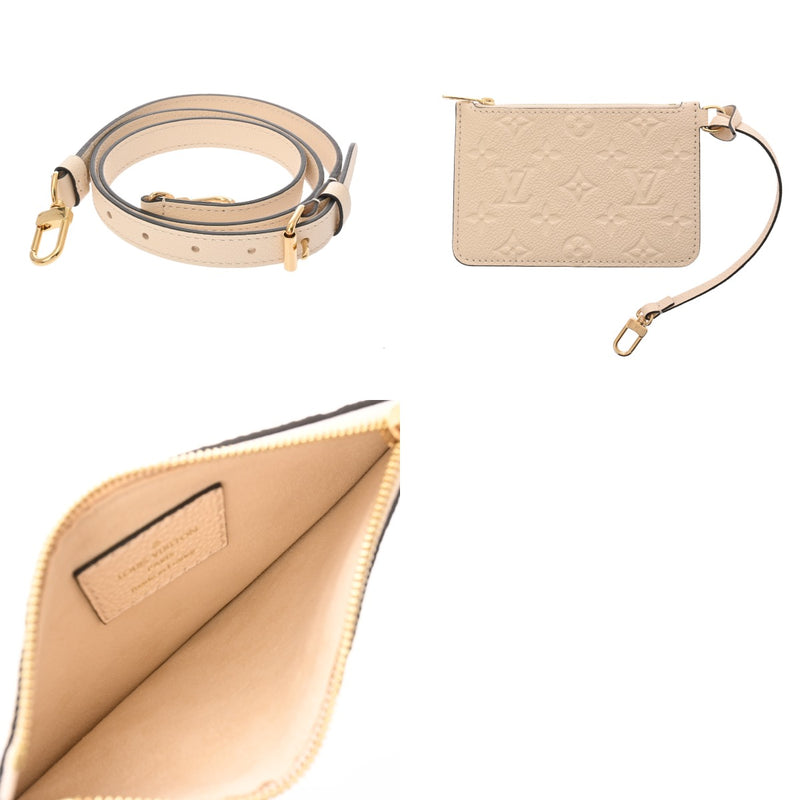 LOUIS VUITTON ルイヴィトン モノグラムアンプラント LVバンドル クレーム M25452 レディース レザー ショルダーバッグ Aランク 中古 銀蔵