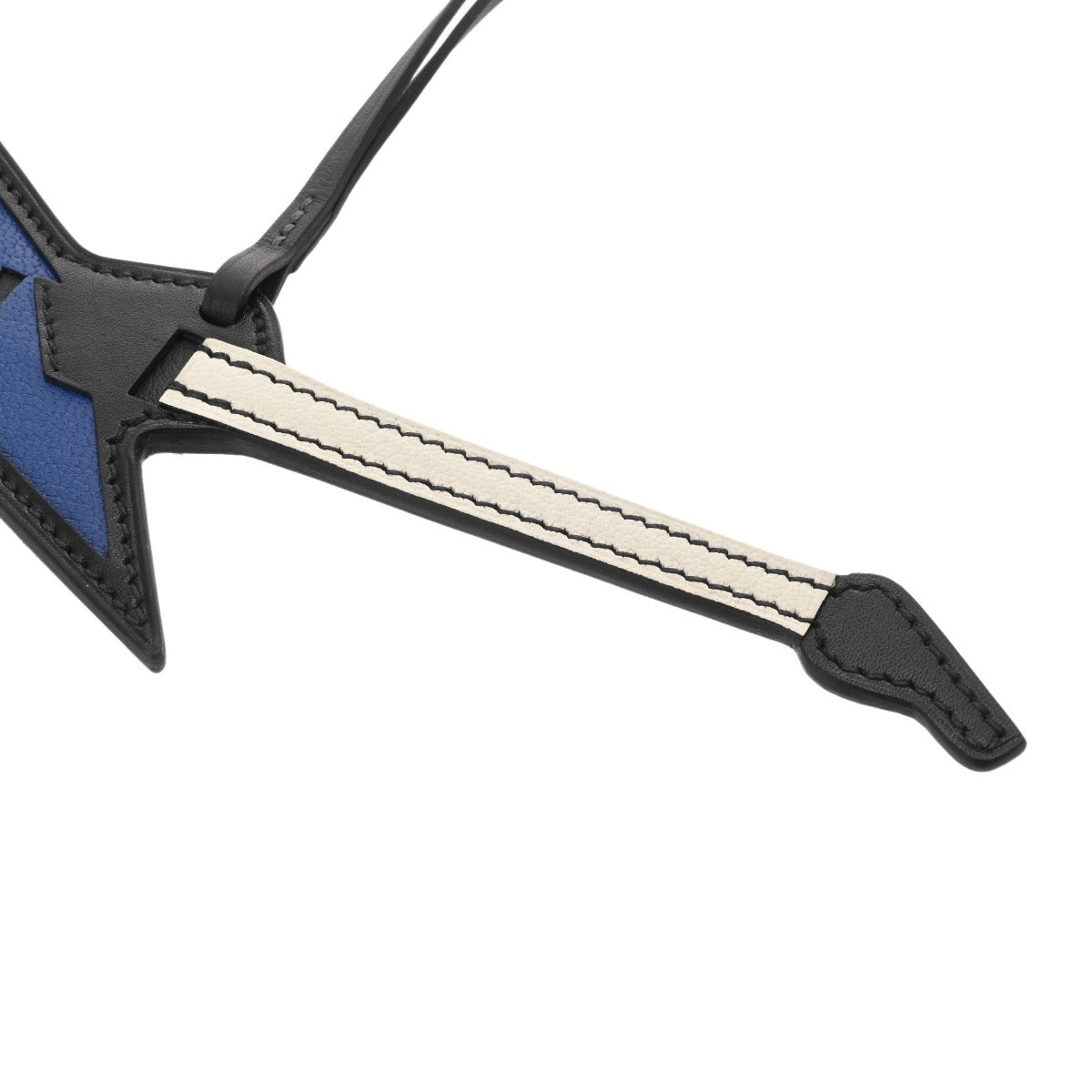 エルメス ロック チャーム バッグチャーム ギター 黒/ブルーロワイヤル