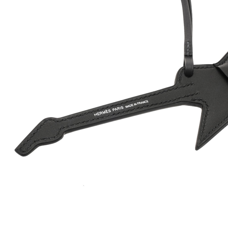 エルメス ロック チャーム バッグチャーム ギター 黒/ブルー