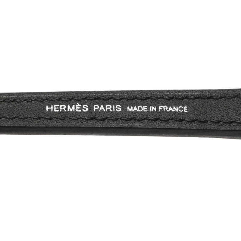 HERMES エルメス ロック チャーム バッグチャーム ギター 黒/ブルーロワイヤル マッシュルーム/キャバン B刻印(2023年頃) レディース タデラクト キーホルダー Aランク 中古 銀蔵
