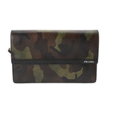 PRADA プラダ クラッチバッグ カモフラ柄 VR097P ユニセックス サフィアーノレザー クラッチバッグ Bランク 中古 銀蔵