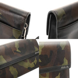PRADA プラダ クラッチバッグ カモフラ柄 VR097P ユニセックス サフィアーノレザー クラッチバッグ Bランク 中古 銀蔵