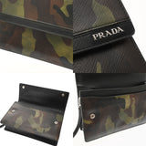PRADA プラダ クラッチバッグ カモフラ柄 VR097P ユニセックス サフィアーノレザー クラッチバッグ Bランク 中古 銀蔵