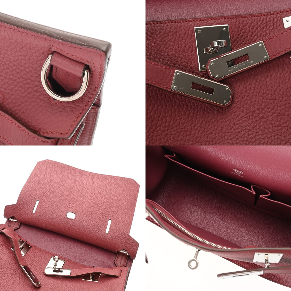 HERMES エルメス ジプシエール28 ローズウッド トリヨンクレマンス レザー ショルダーバッグ シルバー金具 ピンク □O刻印 エルメスジプシエール 28 ローズウッド パラジウム金具 □O刻印(2011