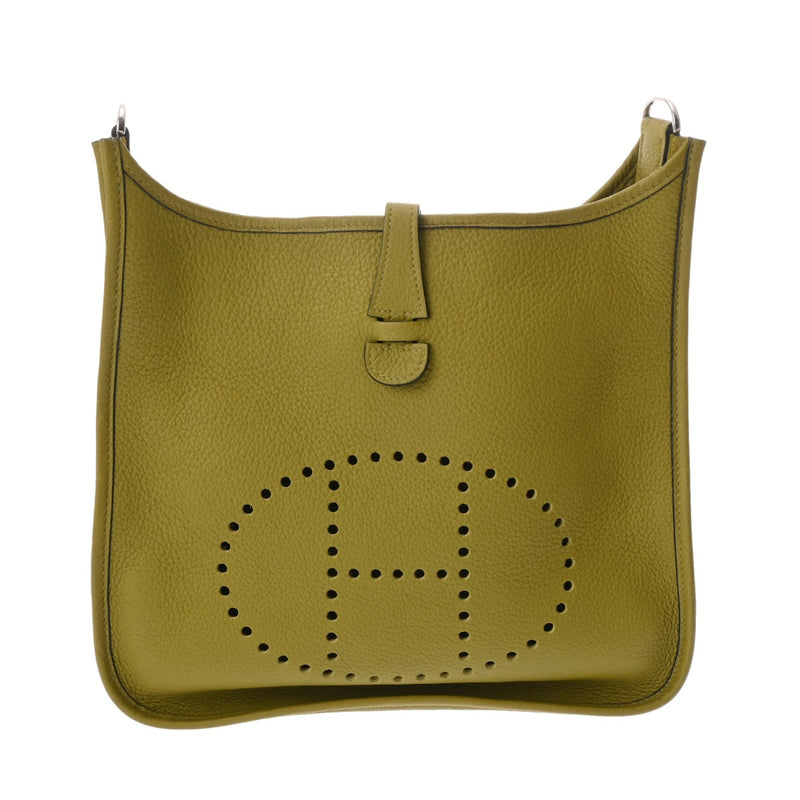 HERMES エルメス エヴリン PM アニスグリーン □H刻印(2004年頃) レディース トリヨンクレマンス ショルダーバッグ Aランク 中古 銀蔵