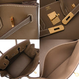 HERMES エルメス バーキン 30 エトゥープ Y刻印(2020年頃)  レディース ヴォーエプソン ハンドバッグ 新同 中古 銀蔵