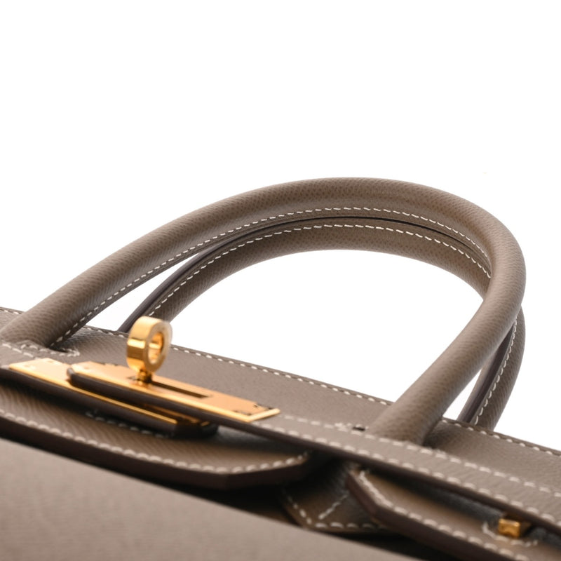 HERMES エルメス バーキン 30 エトゥープ Y刻印(2020年頃)  レディース ヴォーエプソン ハンドバッグ 新同 中古 銀蔵