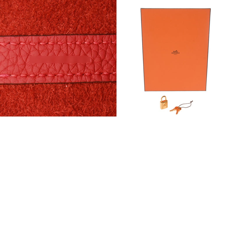 HERMES エルメス ピコタンロック PM  ヴァーミリオン U刻印(2022年頃) レディース トリヨンクレマンス ハンドバッグ 新同 中古 銀蔵