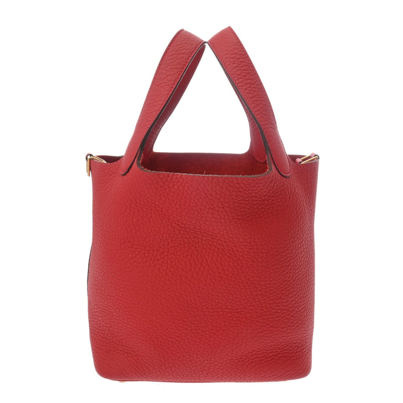 HERMES エルメス ピコタンロック PM  ヴァーミリオン U刻印(2022年頃) レディース トリヨンクレマンス ハンドバッグ 新同 中古 銀蔵