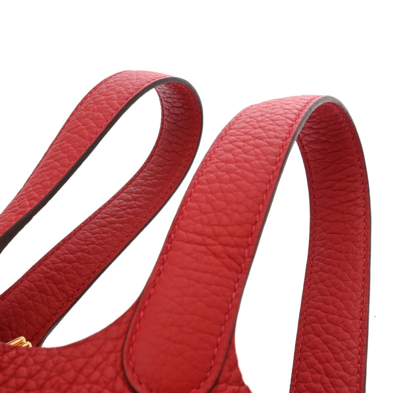 HERMES エルメス ピコタンロック PM  ヴァーミリオン U刻印(2022年頃) レディース トリヨンクレマンス ハンドバッグ 新同 中古 銀蔵