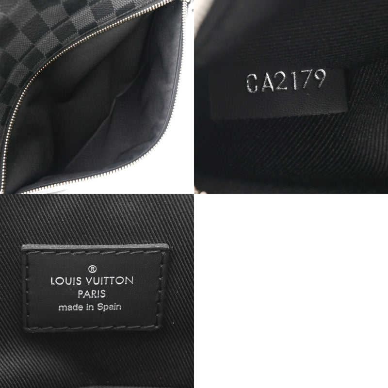 LOUIS VUITTON ルイヴィトン ダミエグラフィット ディストリクトNM MM 黒/グレー N41029 メンズ ダミエグラフィットキャンバス ショルダーバッグ ABランク 中古 銀蔵