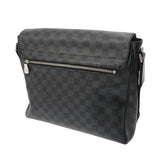 LOUIS VUITTON ルイヴィトン ダミエグラフィット ディストリクトNM MM 黒/グレー N41029 メンズ ダミエグラフィットキャンバス ショルダーバッグ ABランク 中古 銀蔵