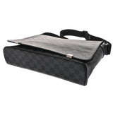 LOUIS VUITTON ルイヴィトン ダミエグラフィット ディストリクトNM MM 黒/グレー N41029 メンズ ダミエグラフィットキャンバス ショルダーバッグ ABランク 中古 銀蔵