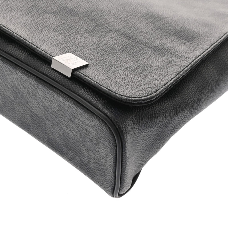 LOUIS VUITTON ルイヴィトン ダミエグラフィット ディストリクトNM MM 黒/グレー N41029 メンズ ダミエグラフィットキャンバス ショルダーバッグ ABランク 中古 銀蔵
