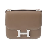 HERMES エルメス コンスタンス3 ミニ 18 ミロワール エトゥープ W刻印(2024年頃) レディース ヴォーエプソン ショルダーバッグ 新同 中古 銀蔵