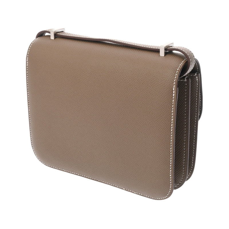 HERMES エルメス コンスタンス3 ミニ 18 ミロワール エトゥープ W刻印(2024年頃) レディース ヴォーエプソン ショルダーバッグ 新同 中古 銀蔵