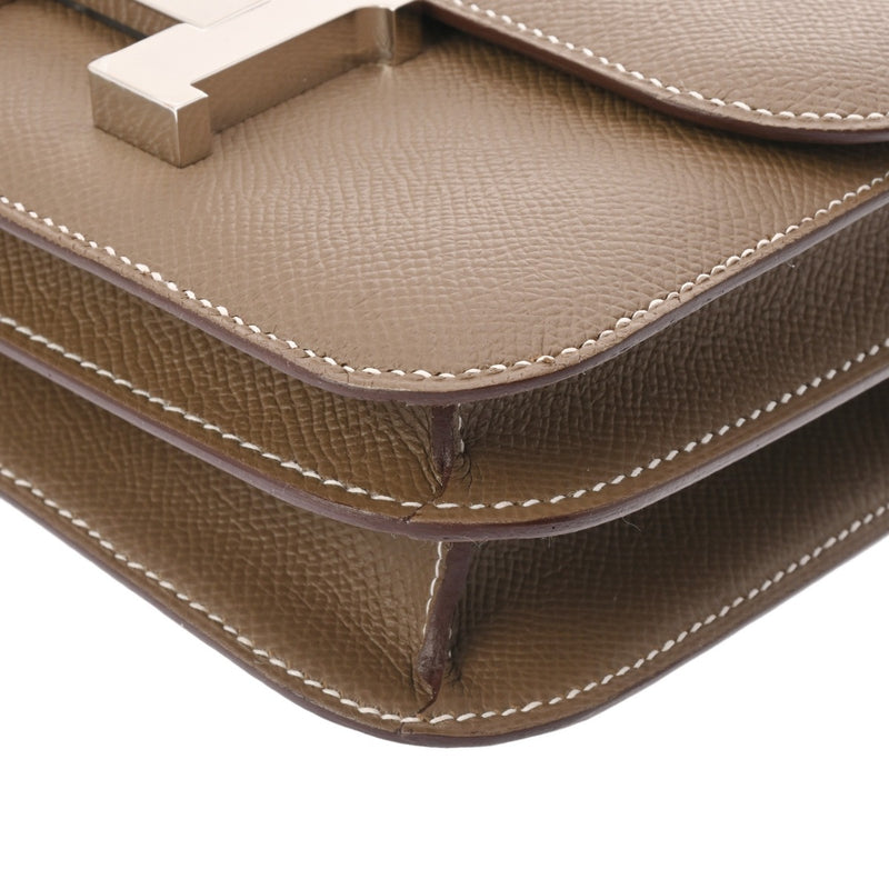 HERMES エルメス コンスタンス3 ミニ 18 ミロワール エトゥープ W刻印(2024年頃) レディース ヴォーエプソン ショルダーバッグ 新同 中古 銀蔵