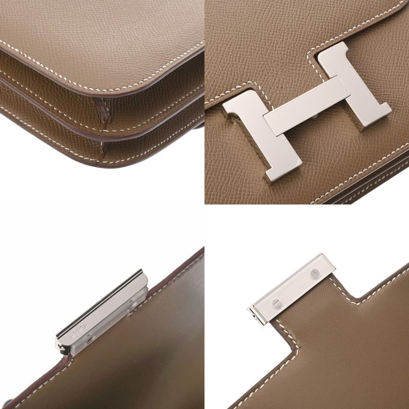 HERMES エルメス コンスタンス3 ミニ 18 ミロワール エトゥープ W刻印(2024年頃) レディース ヴォーエプソン ショルダーバッグ 新同 中古 銀蔵