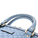 GUCCI グッチ マイクログッチシマ ハンドバッグ アウトレット ブルー 449654 レディース レザー 2WAYバッグ ABランク 中古 銀蔵