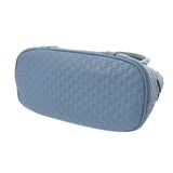 GUCCI グッチ マイクログッチシマ ハンドバッグ アウトレット ブルー 449654 レディース レザー 2WAYバッグ ABランク 中古 銀蔵