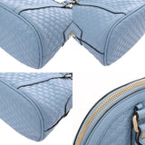 GUCCI グッチ マイクログッチシマ ハンドバッグ アウトレット ブルー 449654 レディース レザー 2WAYバッグ ABランク 中古 銀蔵