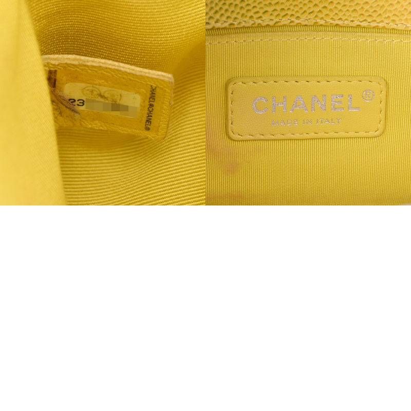 CHANEL シャネル ボーイシャネル チェーンショルダー 20cm レインボー A67085 レディース キャビアスキン ショルダーバッグ Aランク 中古 銀蔵