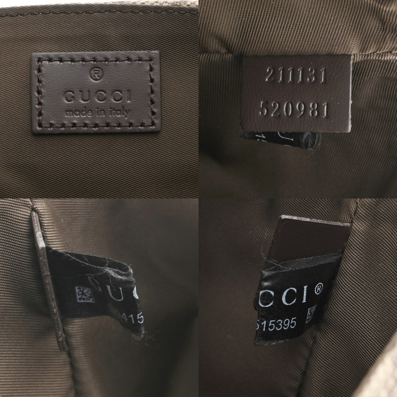 GUCCI グッチ GGスプリーム マザーズバッグ ベージュ 211131 レディース PVC レザー ショルダーバッグ 新同 中古 銀蔵