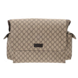 GUCCI グッチ GGスプリーム マザーズバッグ ベージュ 211131 レディース PVC レザー ショルダーバッグ 新同 中古 銀蔵