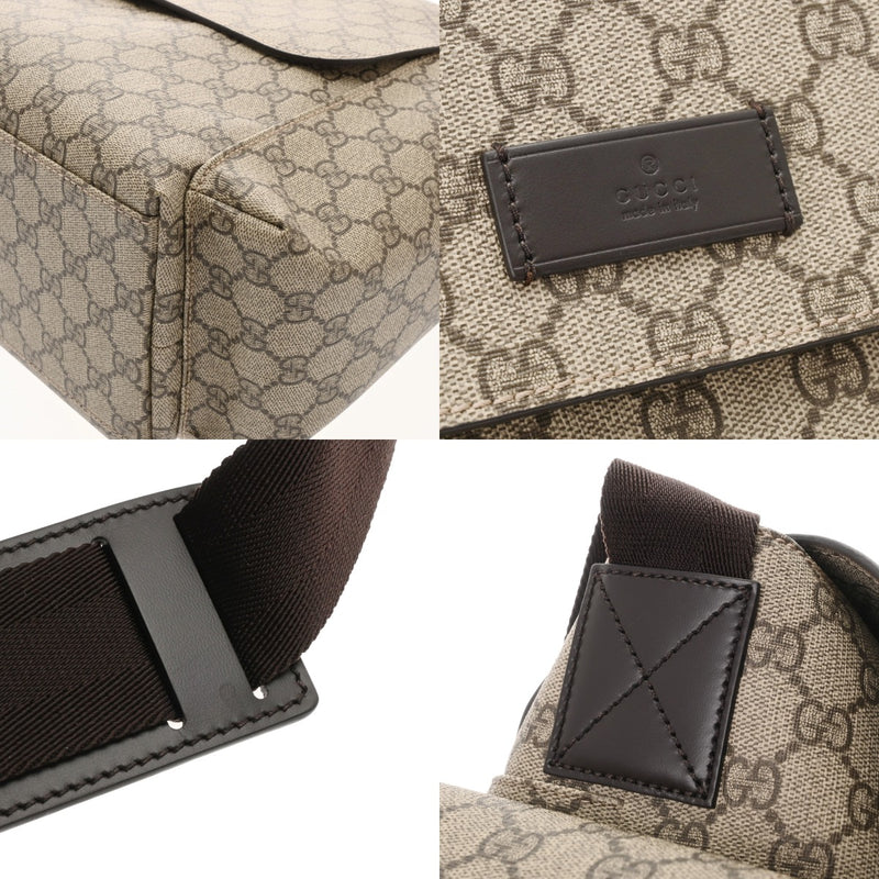 GUCCI グッチ GGスプリーム マザーズバッグ ベージュ 211131 レディース PVC レザー ショルダーバッグ 新同 中古 銀蔵